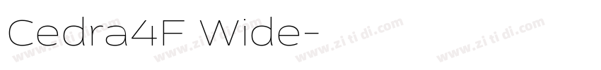 Cedra4F Wide字体转换